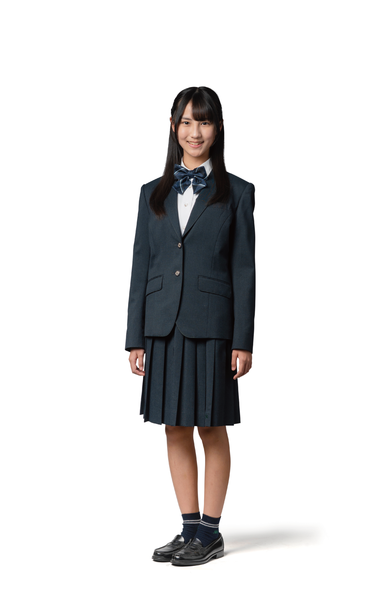 冬服スカートの高校生女子の画像