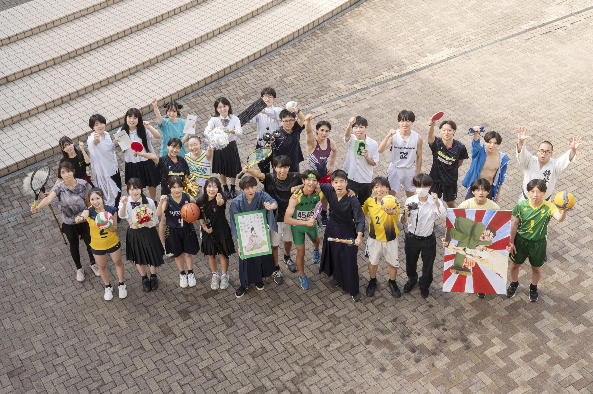 各部活動部員の集合写真